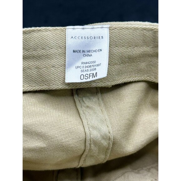 Khaki Adjustable Strap Baseball Cap OSFM - Picture 6 of 6